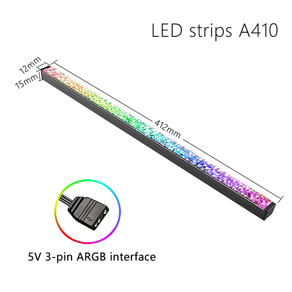 PC Case RGB LED Strip 5V 3Pin ARGB Motherboard Magnetic Light Bar (A410)