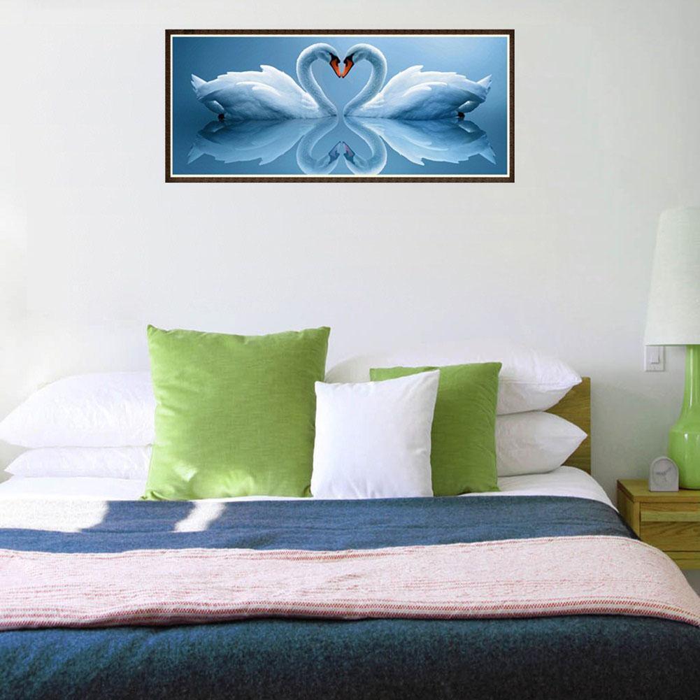 Swan 5D Round Crystal Diamond Painting Embroidery DIY Cross Stitch Set(1)