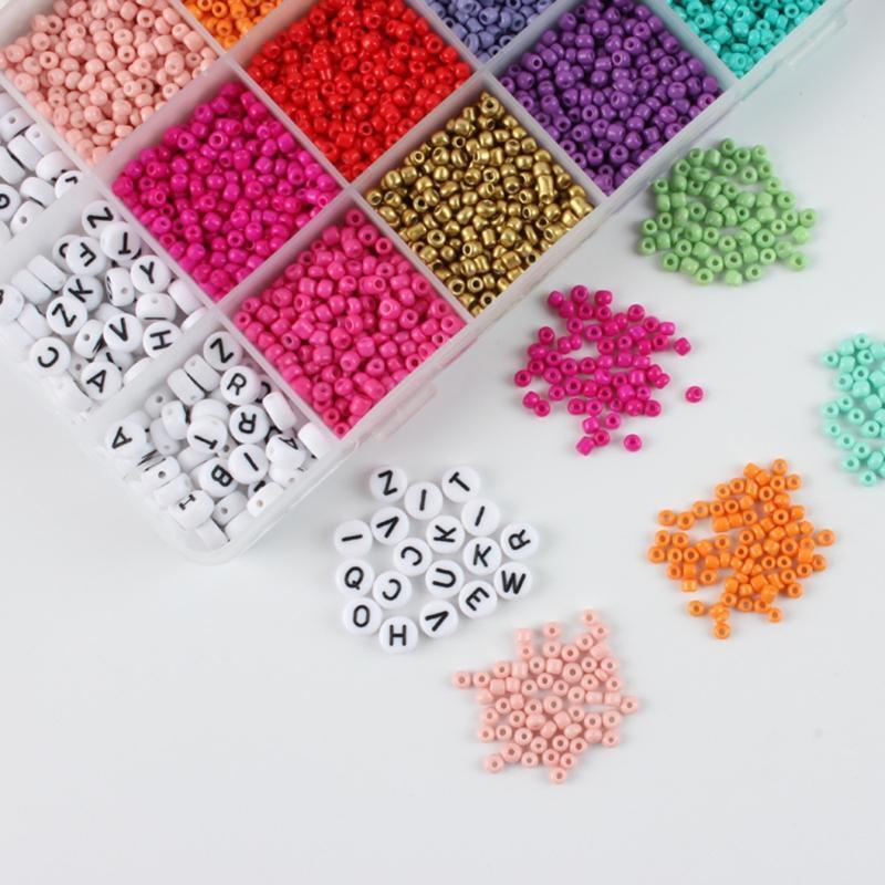 10200pcs Small Colorful Plastic Beads Mixed Pack for DIY Jewelry Accessories