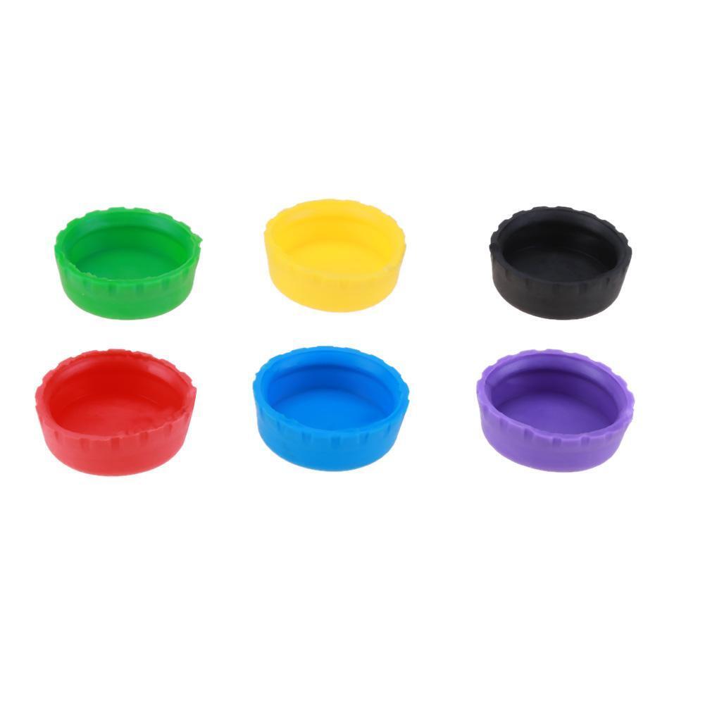 6pcs Beer Bottle Cap Silicone Colorful Leak Free Wine Bottle Sealer Stopper