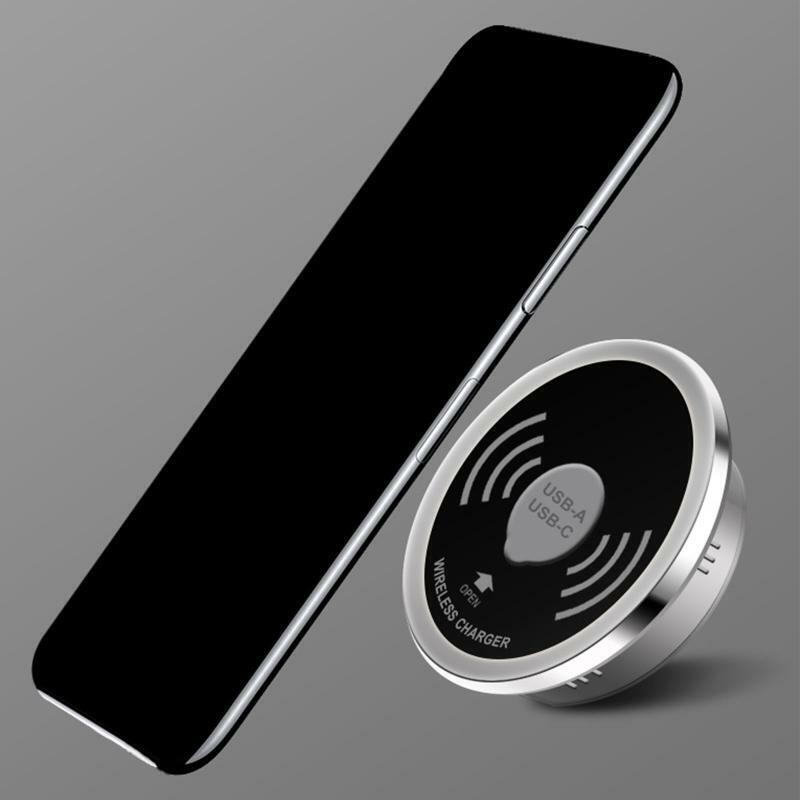 15W QC3.0 USB-C USB-A Built in Desktop Device Qi Fast Embedded Wireless Charger