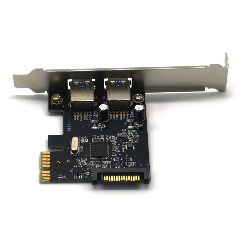 2 Port PCI-E X4 X8 X16 Adapter Board Extension Card PCIE USB 3.1 Adapter Card