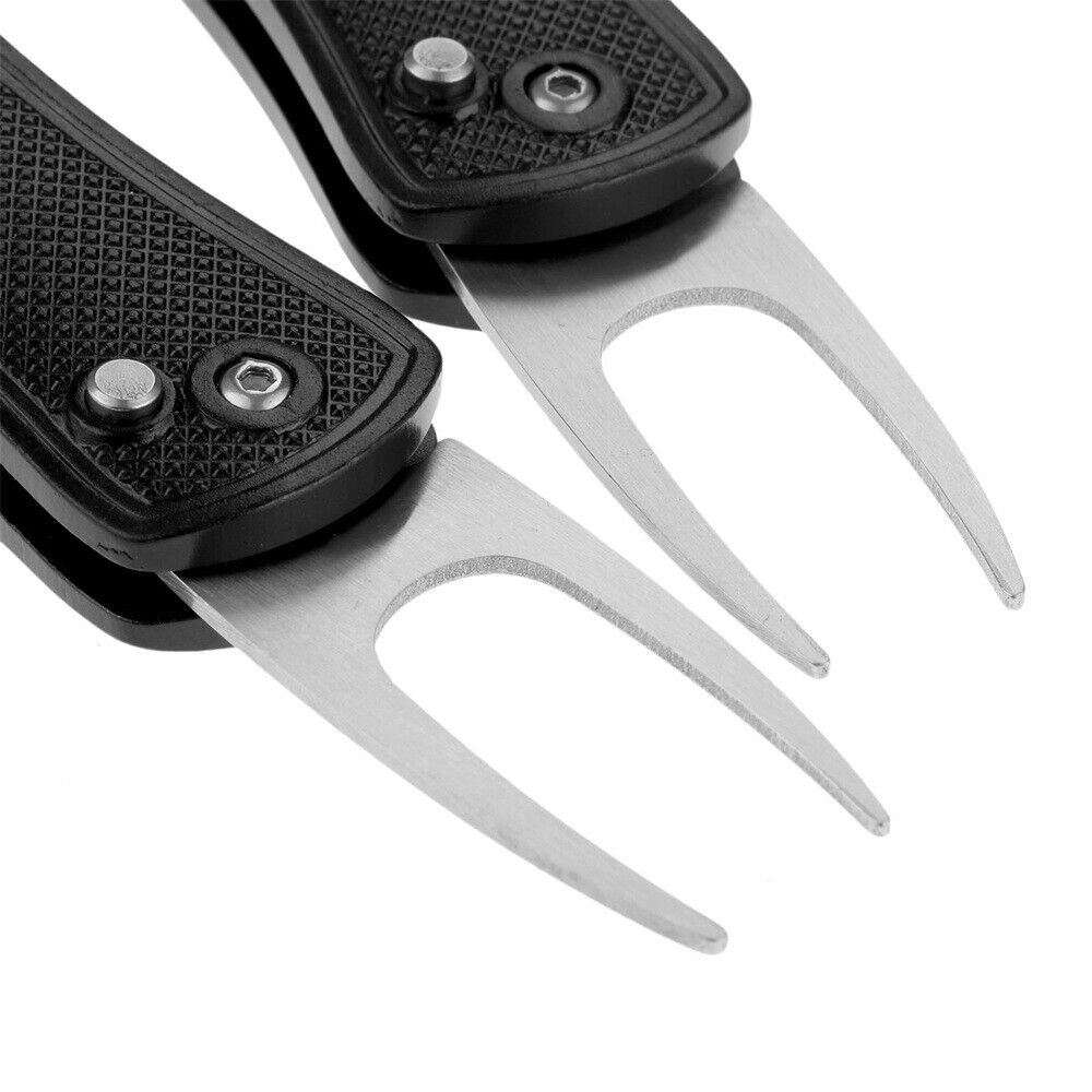 Foldable Golf Divot Tool Easy Unfold Golf Clubs Cleaner Repair Tool Equipment