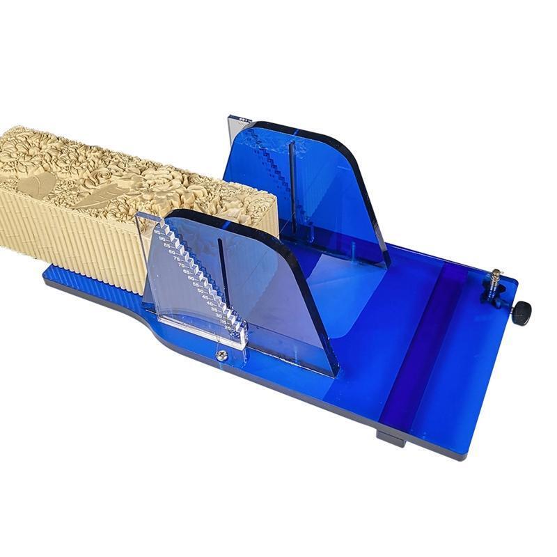Manual Loaf Soap Cutter Adjustable Acrylic Non Stick Cutting Beveler
