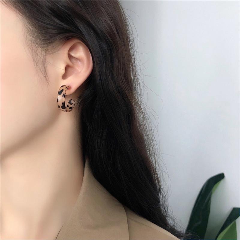 Acrylic Hoop Earrings Women's Circle Earrings Boho Style Earring Fashion Jewelry