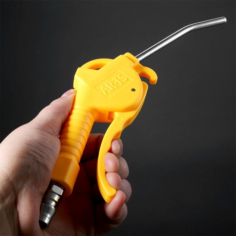 Yellow Air Compressor Blow Air Cleaner Dust Blow Gun Air Duster Handy Tool 1pc