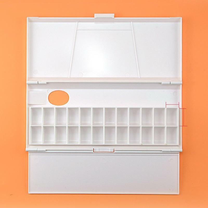 24Grid Folding Moisturizing Watercolor Palette Tray Box for Artist Oil Paint