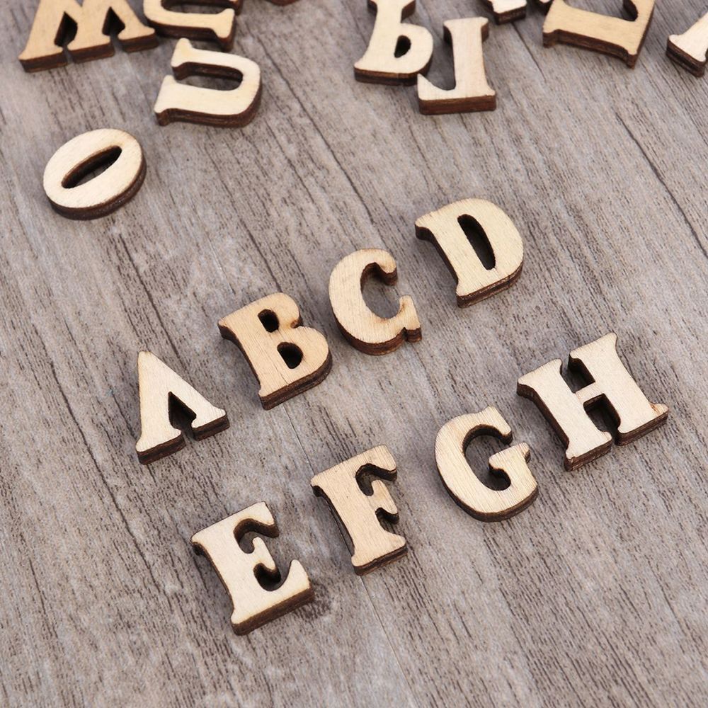 Cardmaking Tile Alphabet Cutting Discs Wood Sign Unfinished Wooden Letters