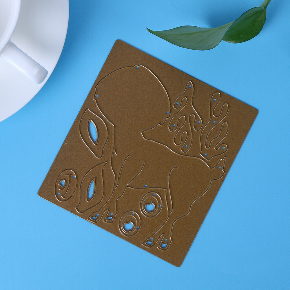 Female Deer DIY Metal Cutting Die Stencil Scrapbook Embossing Decor Craft-1