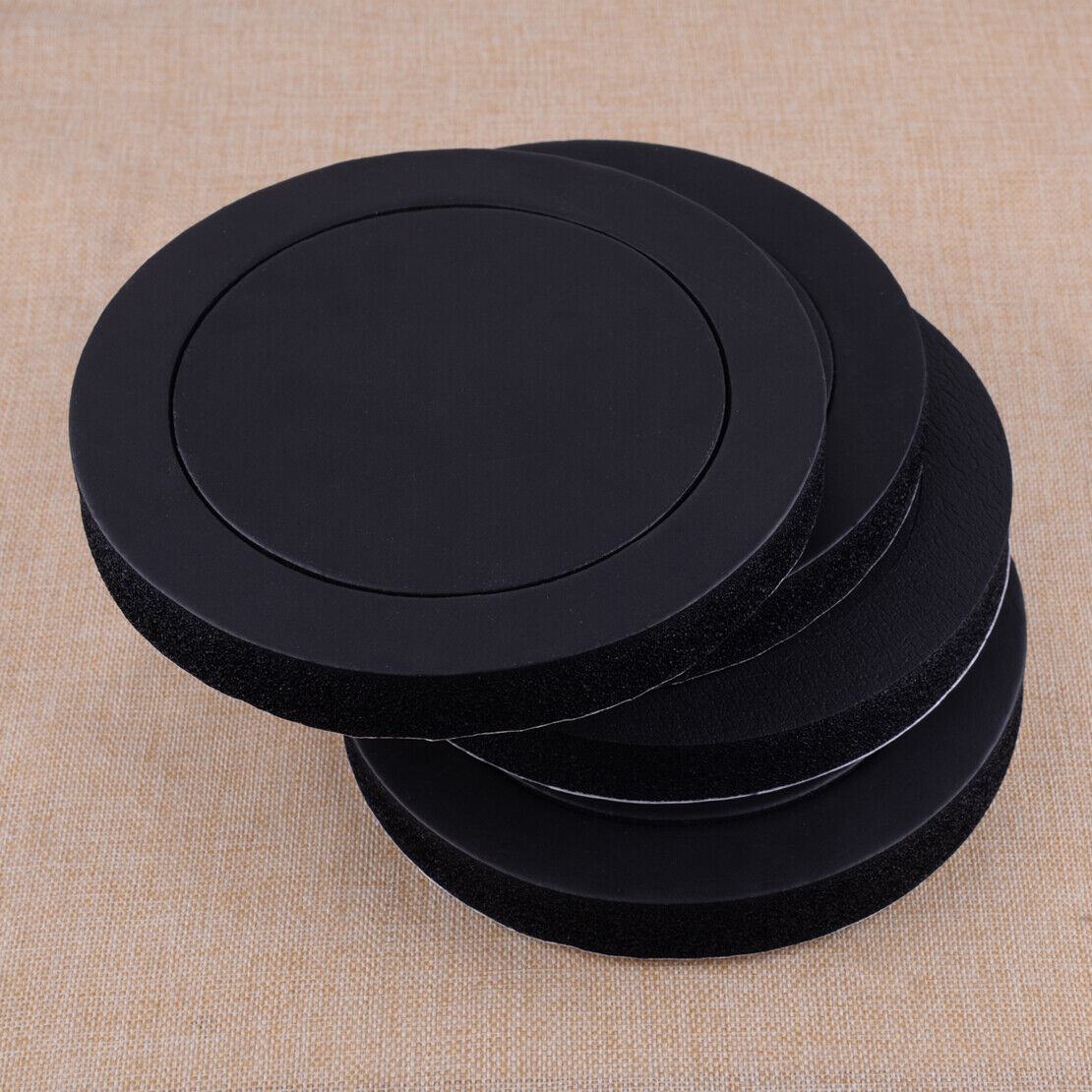 4x 6.5" Car Speaker Ring Bass Door Trim Sound Insulation Cotton Pad Accessory Li