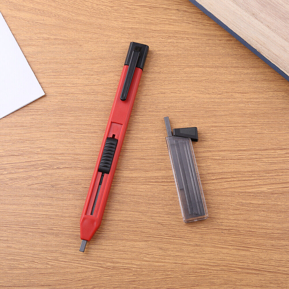 3 Carpenter Pencils with 18 Refills Scriber Marker Pen for Woodworking (B)