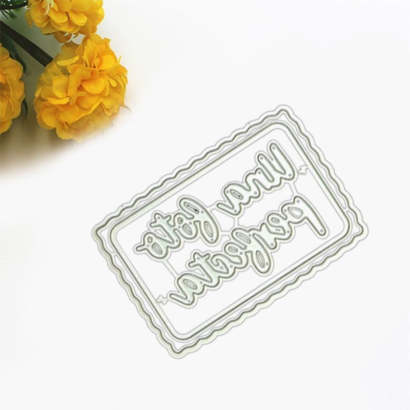 Carbon Steel Embossing Template Die Words Cutting Dies for Diy Scrapbooks