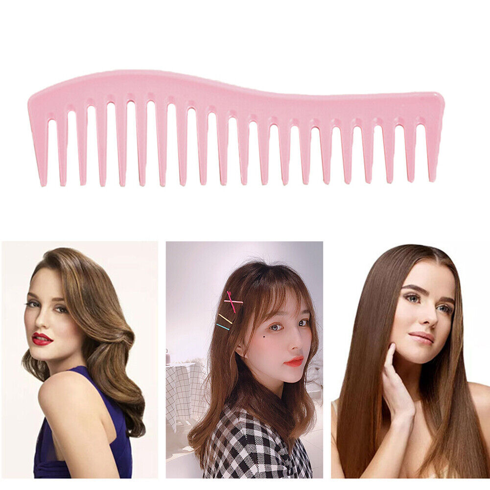 Hairdressing Comb Hair Styling Hand Grip Comb Hair Salon Tools (Pink)