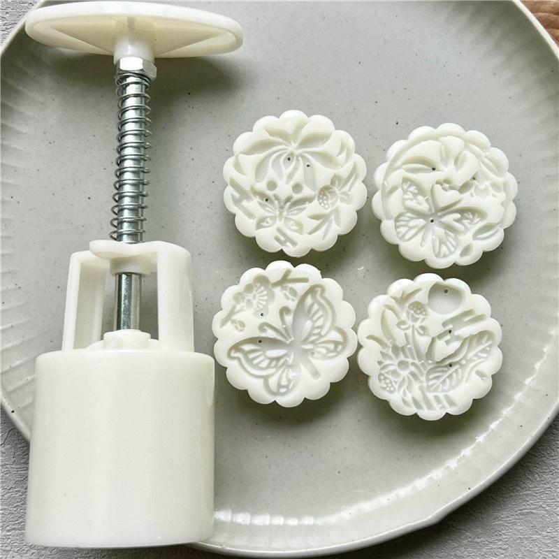 Cookie Stamps Moon Cake Maker Mid-Autumn Festival DIY Pastry Tool Moon Cake Mold