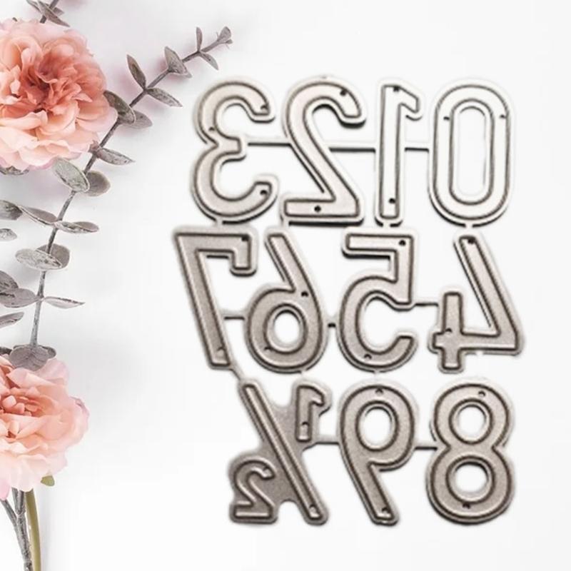 Number Metal Cutting Die Stencil DIY Scrapbooking Album Paper Card Template Mold