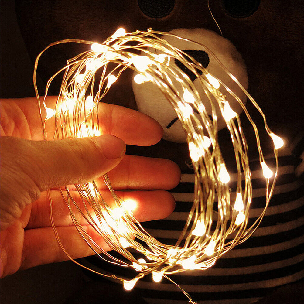 100 LED Solar Light Outdoor String Lamp Fairy Waterproof Garland Decor