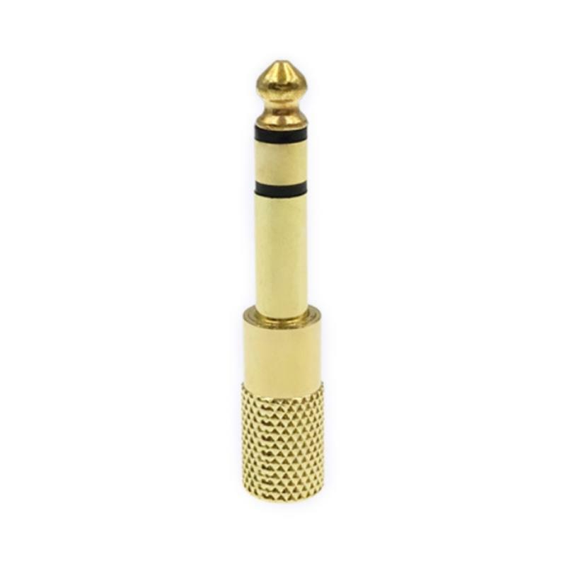 10Pcs3.5mm Female to 6.5mm Male Adapter Headphone Amplifier Microphone Connector