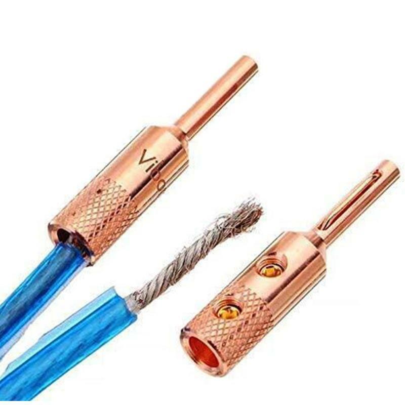 Banana Plugs Musical Audio Speaker Cable Wire Connectors Plug Connectors Speaker