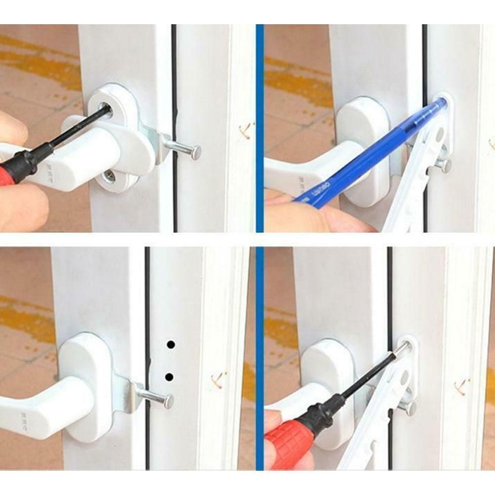 Adjustable Casement Wind Brace Sash Lock Position Stopper Window Limiter Latch