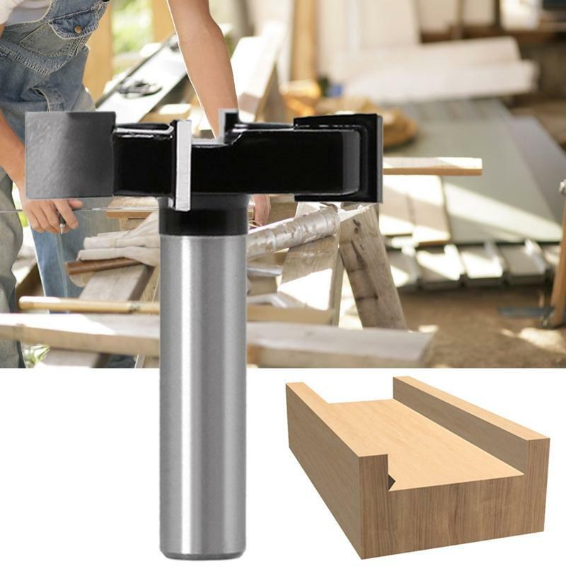 1/2" Shank Wood Milling Cutter Planing Flattening Router Bit Woodworking Tool