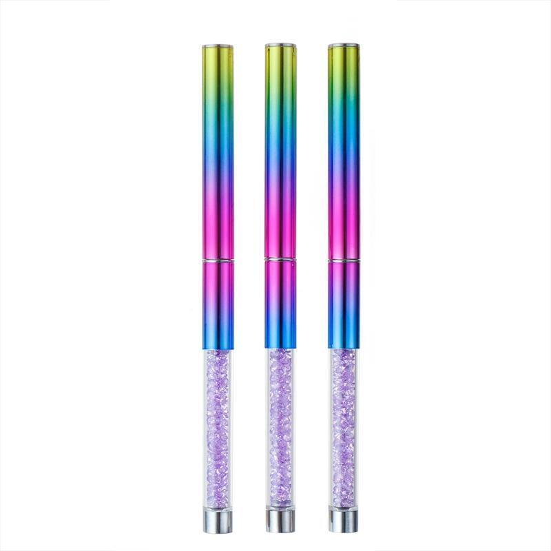 Nail Pen Metal Handle Nail Art Lines Brushes UV Gel Painting Professional Set