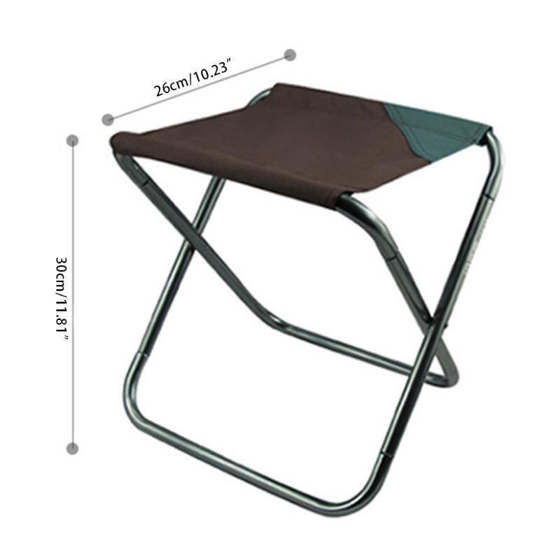 Portable Outdoor Collapsible Stool Aluminium Alloy Folding Chair Camping Seat