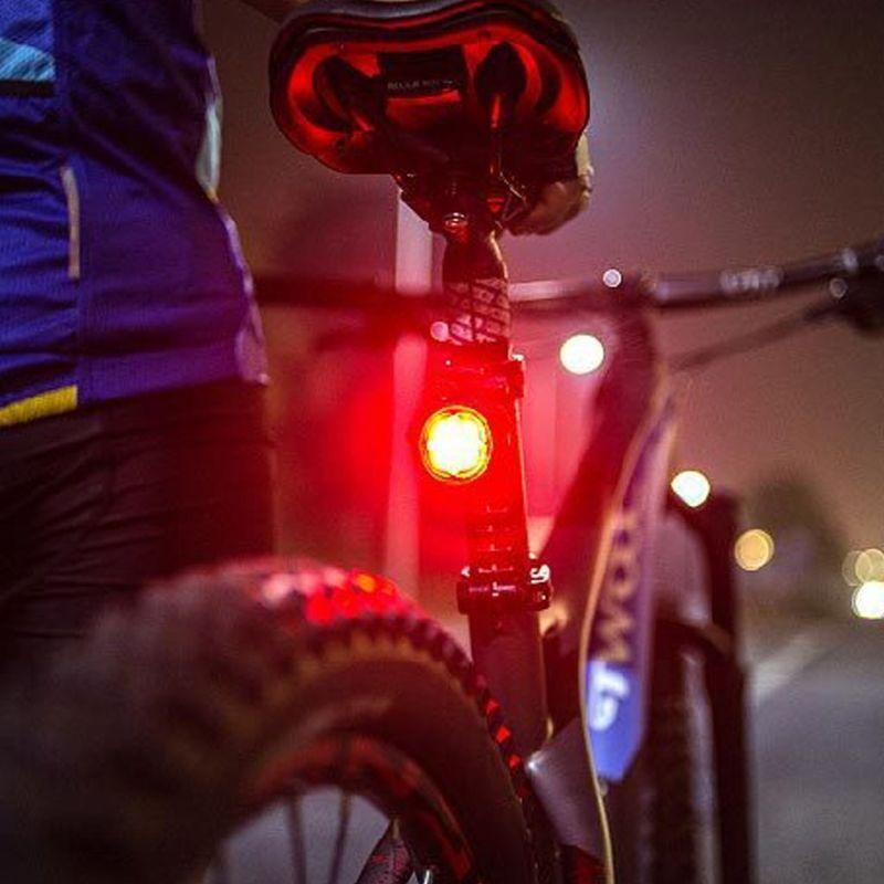 Smart Sensing Brake Light Rear Wireless USB Rechargeable Bicycle LED Flash Taill
