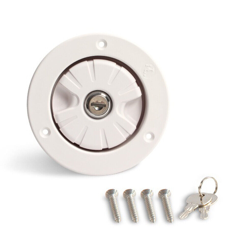 RV Accessory Gravity Fresh Water Fill Hatch Lockable Inlet Filter for Boat