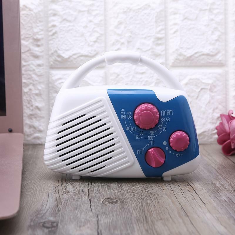 Waterproof AA Battery AM FM Radio Shower Radio With Speaker for Bathroom