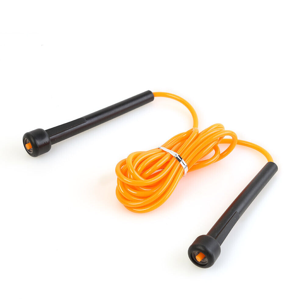 Workout Sport Adjustable Skipping Rope Fitness PVC Jumping Rope (Orange)