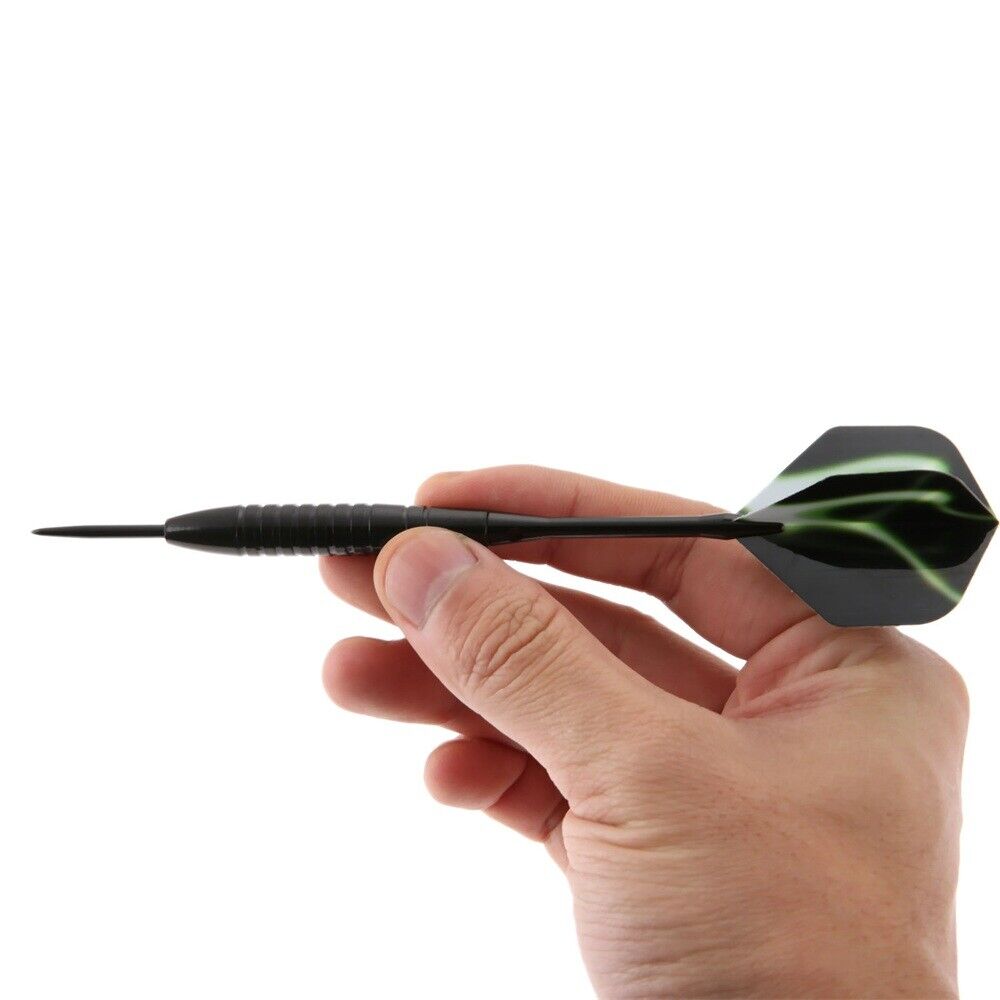 3Pcs/Set Darts Steel Tip Dart With Aluminium Shafts & Green Aurora Flights  22g