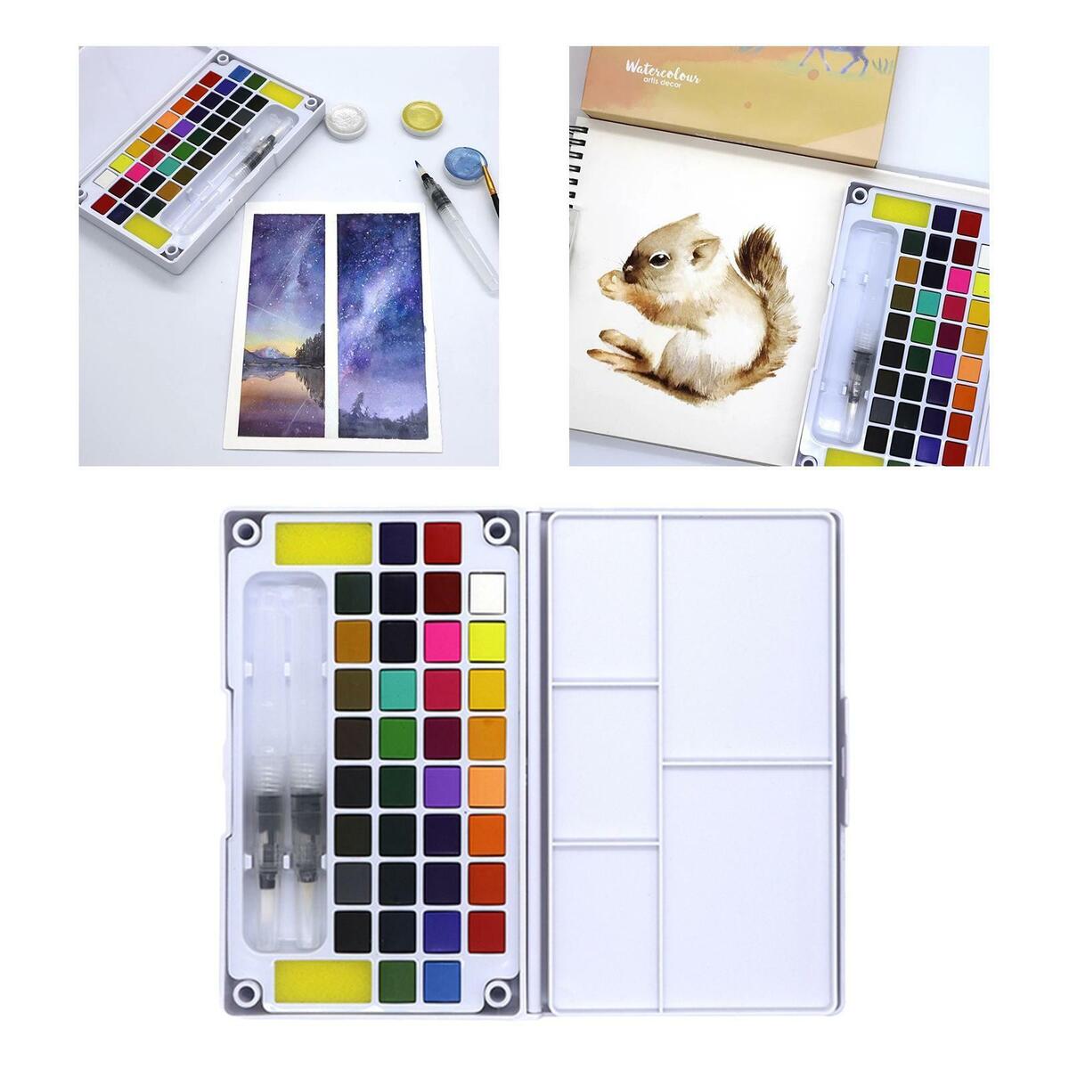 36  Watercolor Paint  Vibrant Pigment Kit   Drawing