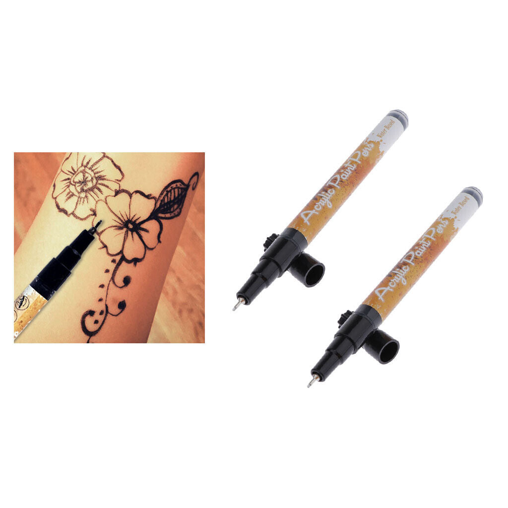 2x Acrylic Marker Waterproof Pen Children for  Photo Album