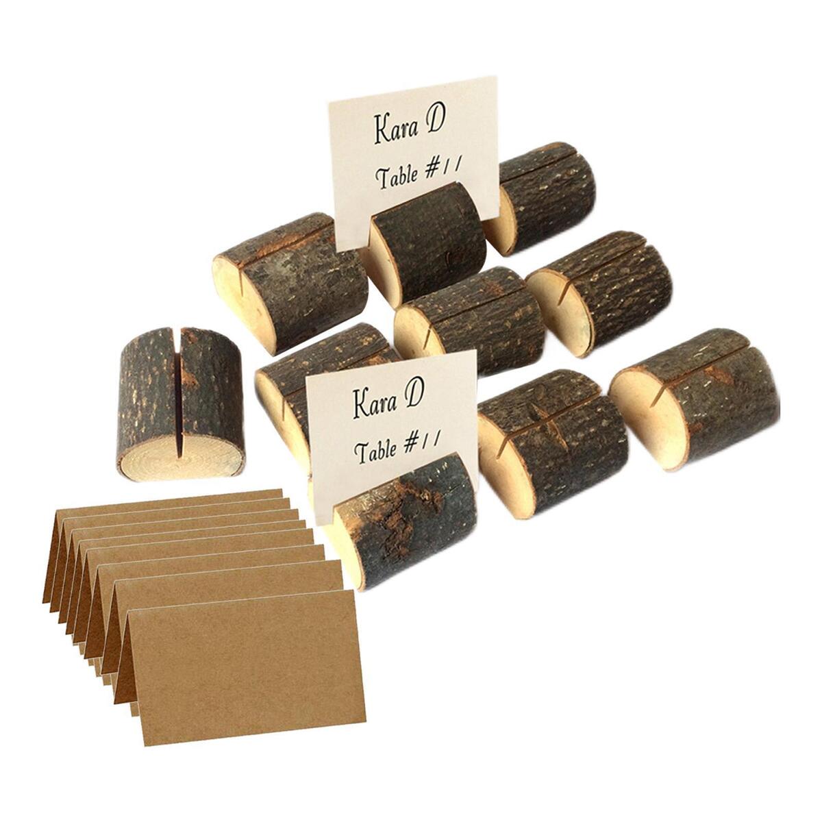 10 Pieces Wood Table Number Stand for Wedding Reception Stands Catering