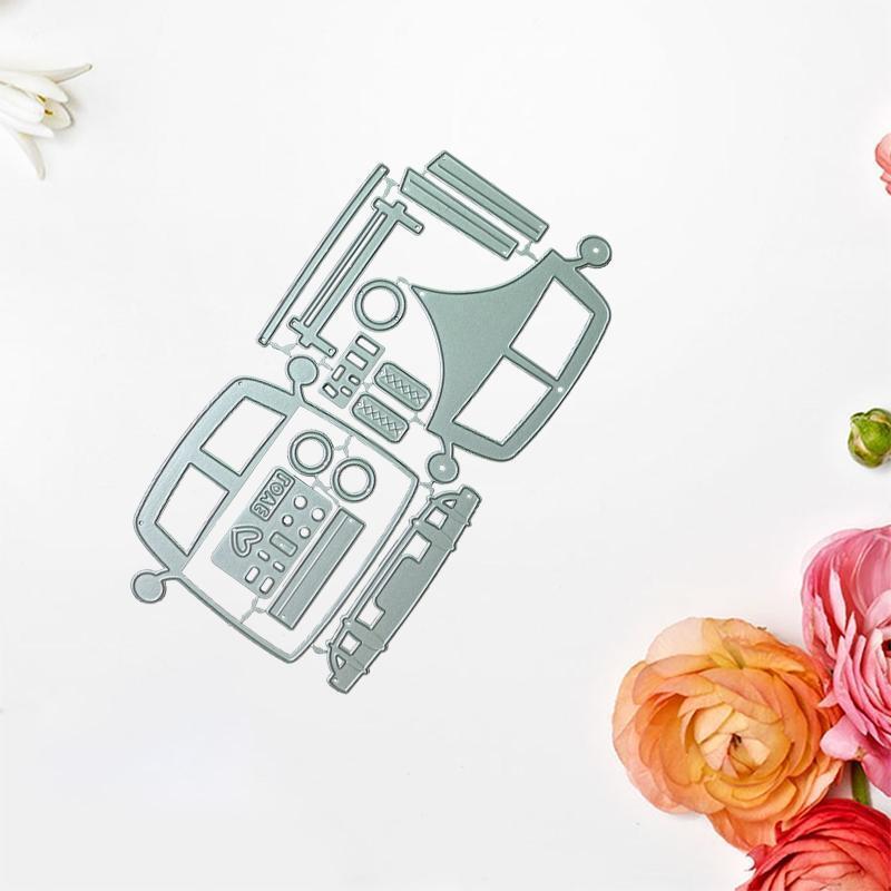Summer Camper Car Metal Cutting Dies for DIY Scrapbooking Diary Embellishments
