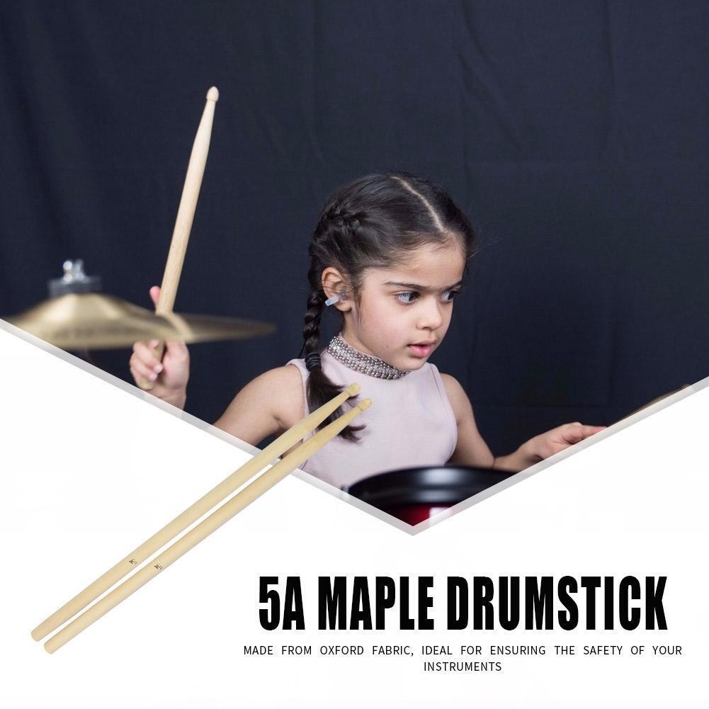 2pcs Maple Wooden Drum Sticks 5A Drumsticks Percussion Instruments Parts