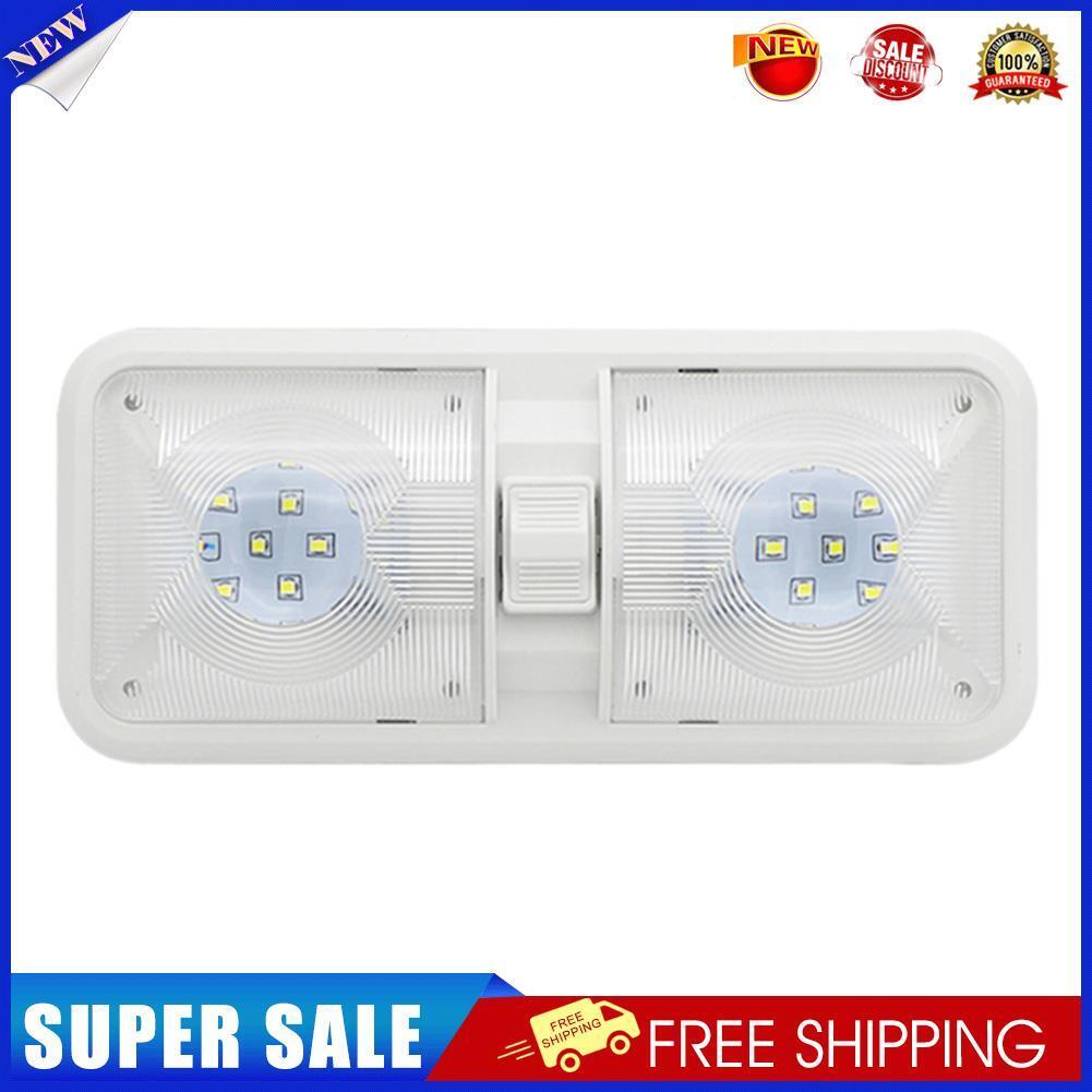 12V Dome Light Ceiling Lamp with Switch for RV Marine Boat Yacht Camper