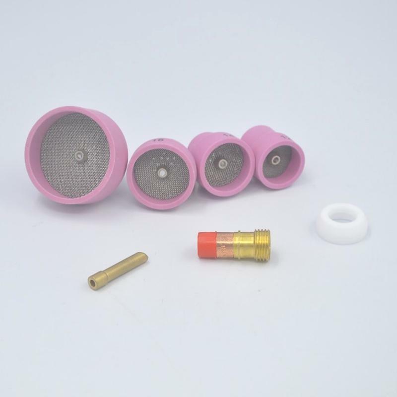 Upgraded Alumina Nozzle Ceramic Cup Torch Welding Accessories for WP17/18/26 Gun
