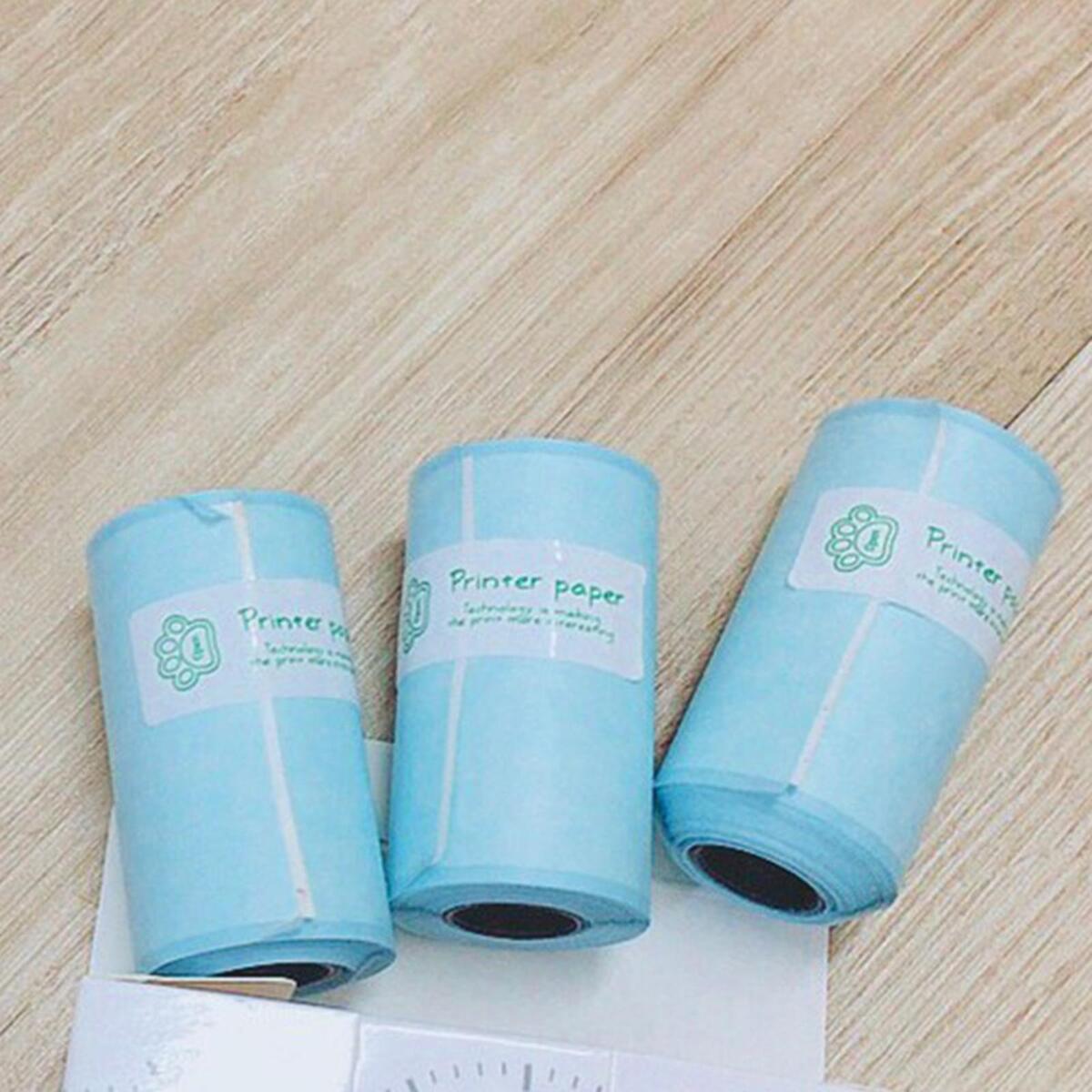 3x Thermal Paper Self-adhesive 57x30mm POS Printer Cash Register Paper Roll