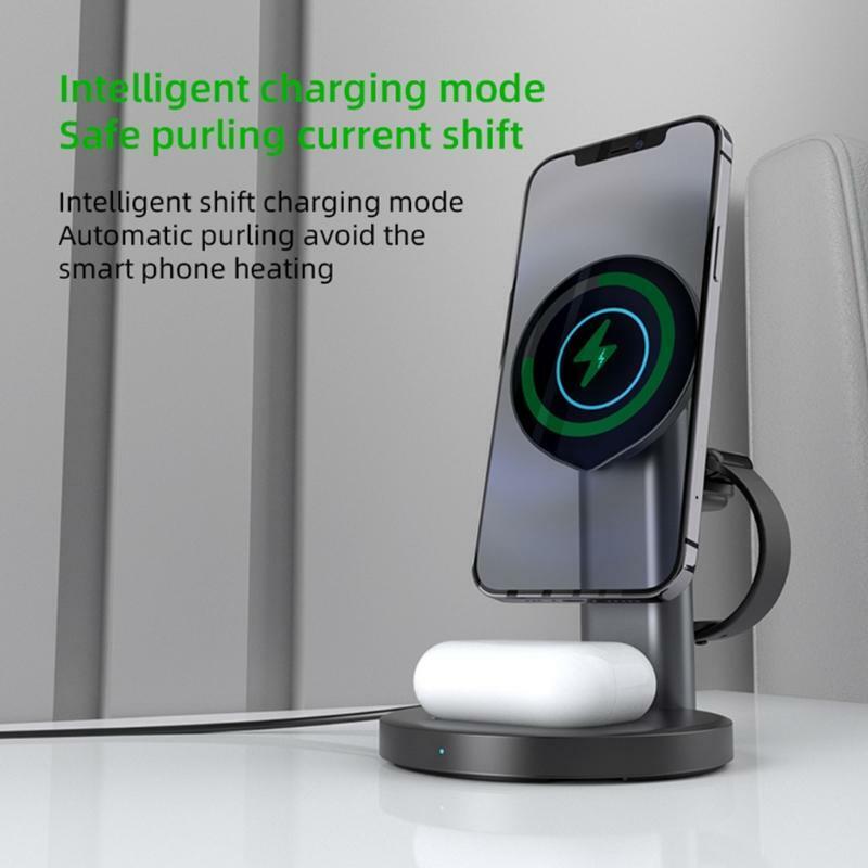 3 in 1 Magnetic Charging Station Fast Wireless Charging Station for Phone 13