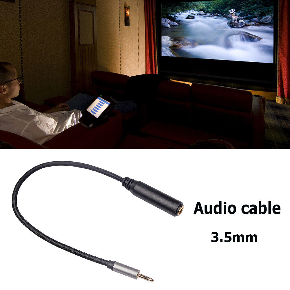 2pcs Audio Cable 3.5mm Male to 6.35mm Female Phones Stereo Audio Adapter