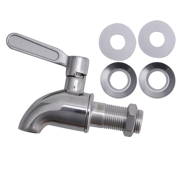 New Stainless Steel Beverage Drink Dispenser Wine Barrel Spigot / Tap M16 Round