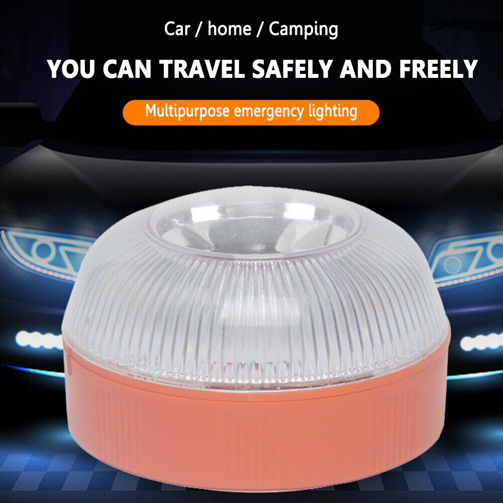 V16 LED Strobe Car Beacon Light Rechargeable Bike Magnetic Induction Lamp
