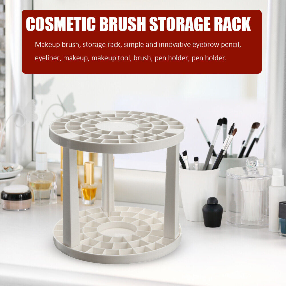 Portable Eyebrow Pencil Makeup Brush Holder Stand Cosmetic Desk Organizer