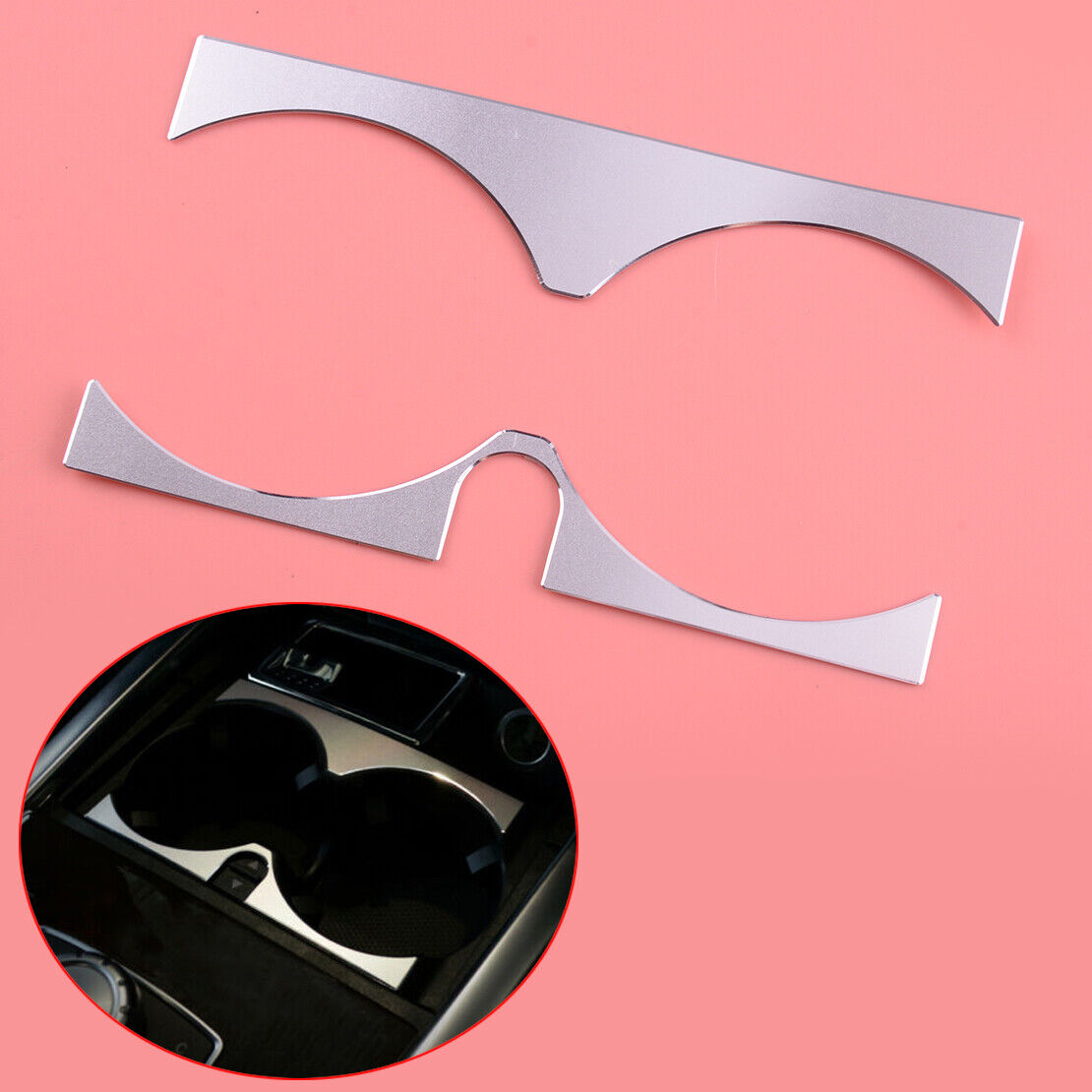 Car Console Water Cup Holder Cover Trim Fit For Mercedes Benz E Class W212 12-15
