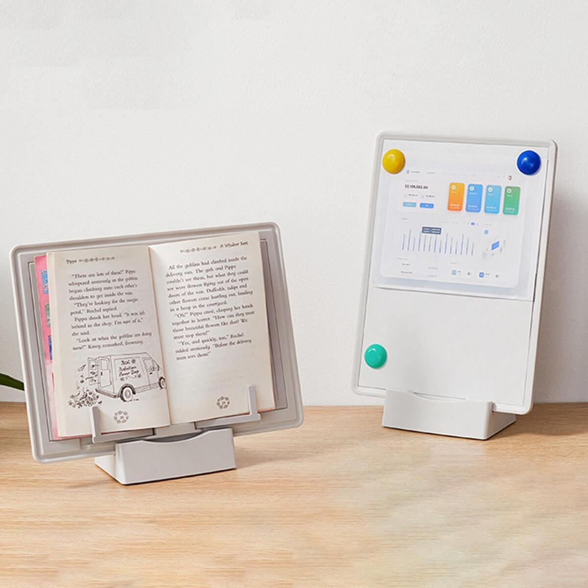 Reading Book Holder Multifunctional Desk Organizer Adjustable Bookstand