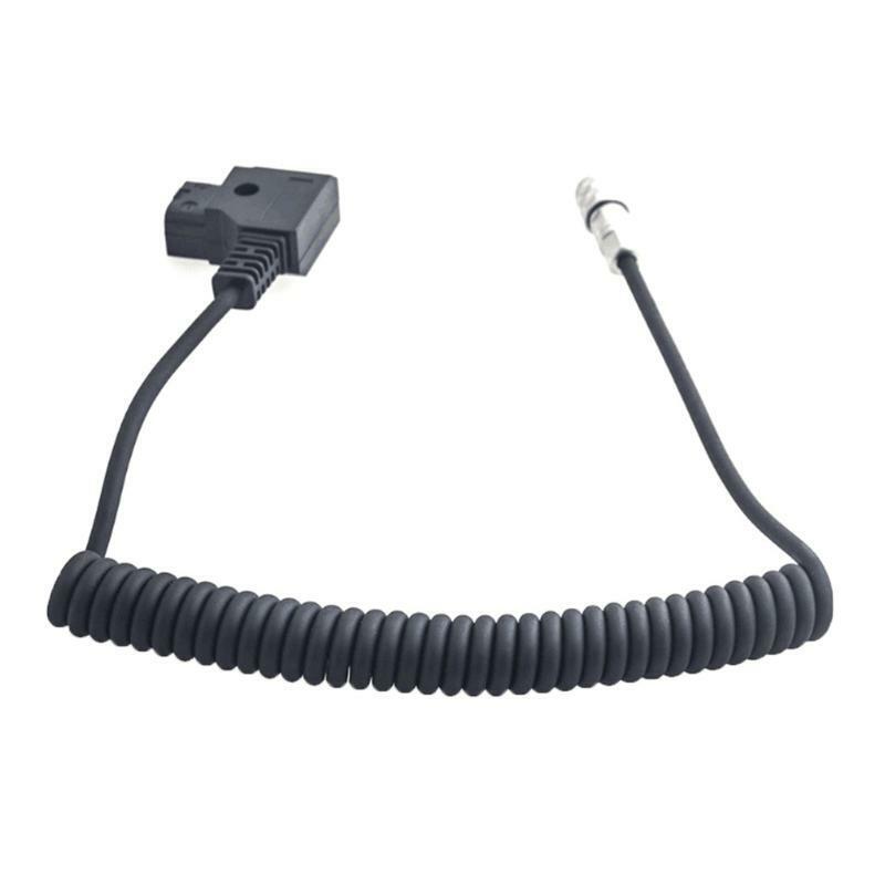 D-tap Spring Power Cable to Weipu SF6 2-pin Female Plug Coiled Cord for BMPCC 4K