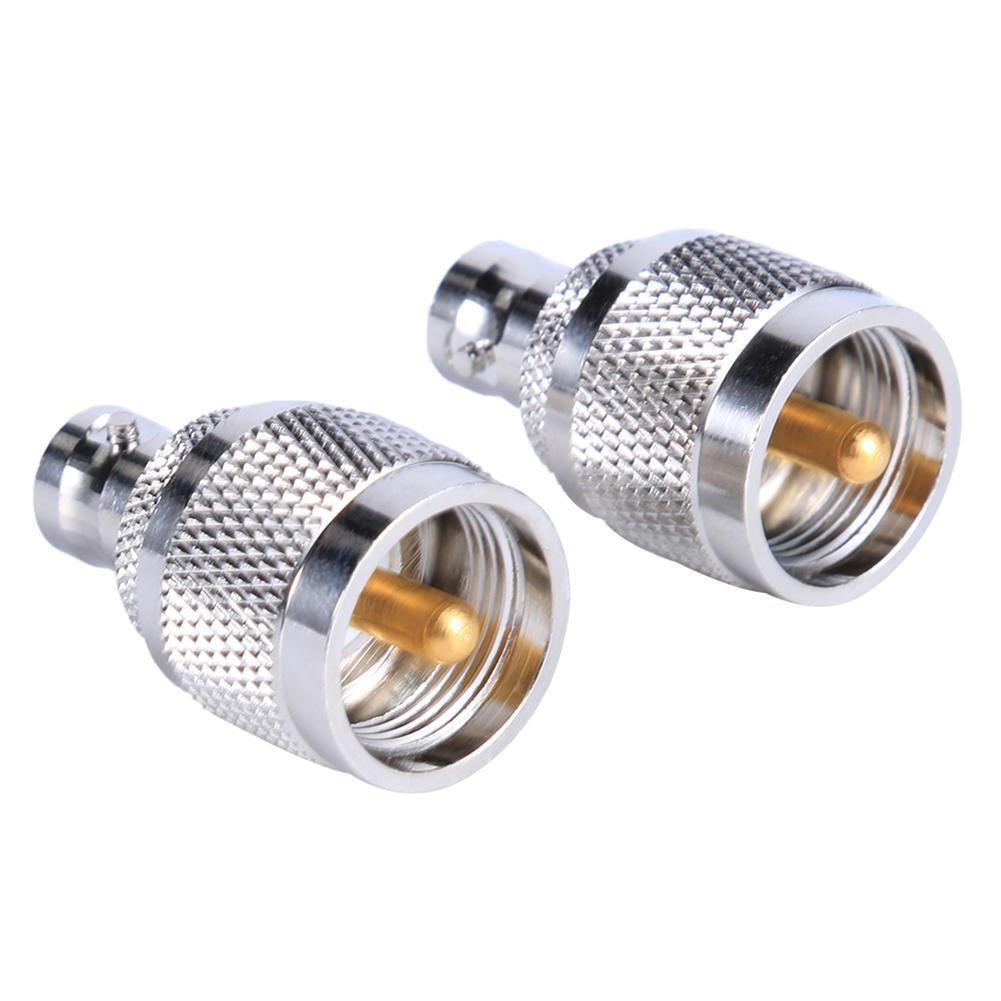 BNC Female to UHF Male Connector PL259 RF Coaxial Coax UHF to BNC Adapter