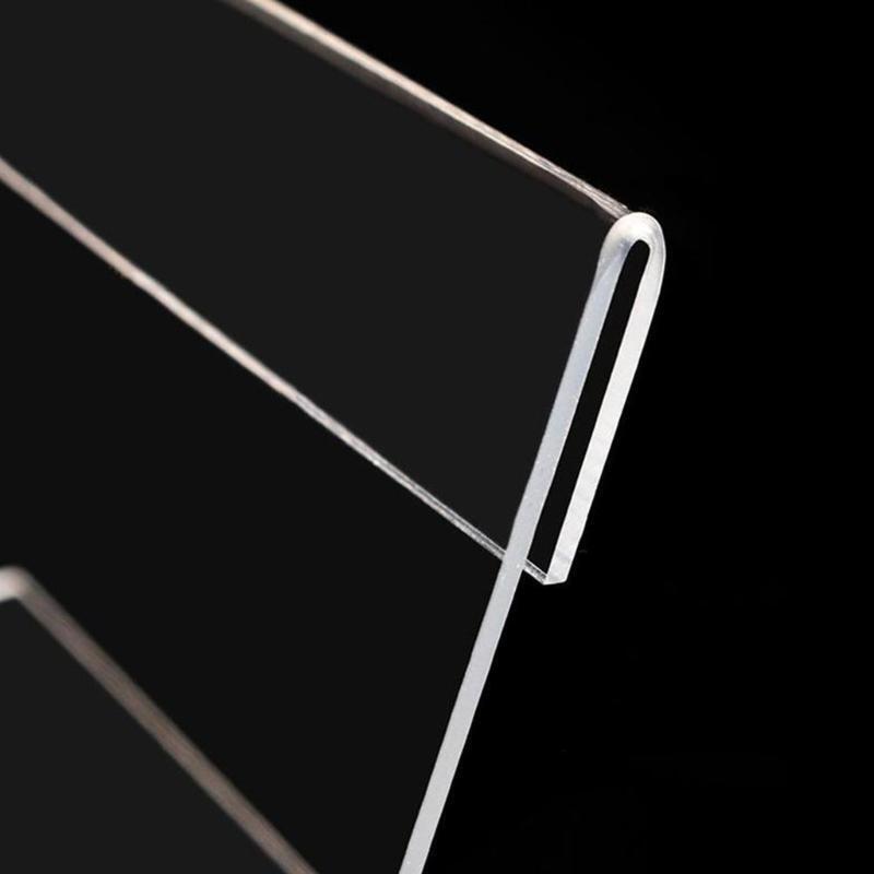 Pack of 20 Acrylic Display Stand Sign Holders Acrylic Stands for Stores Shops