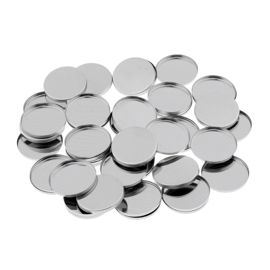 50x Round Empty  Makeup Pans 36mm for Magnetic Eyeshadow